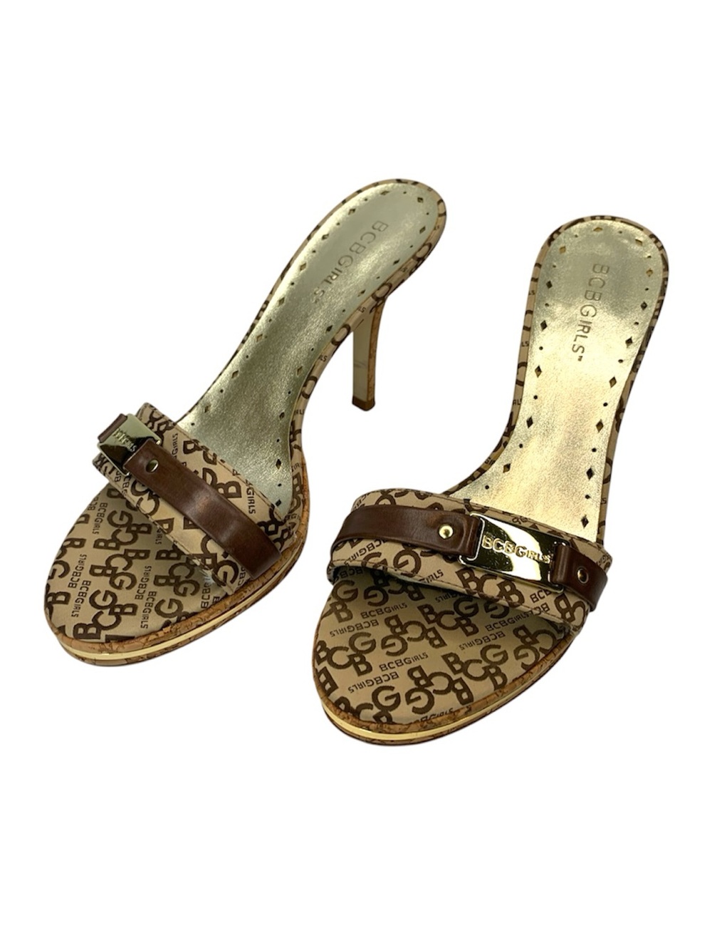 BCBGeneration Brown Logo Heels